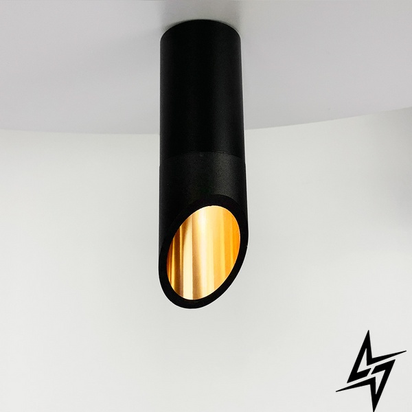 Серия светильников SINFONIA LE41210 1xGU10 6x60см Черный/латунь MJ 122 BK фото в живую, фото в дизайне интерьера