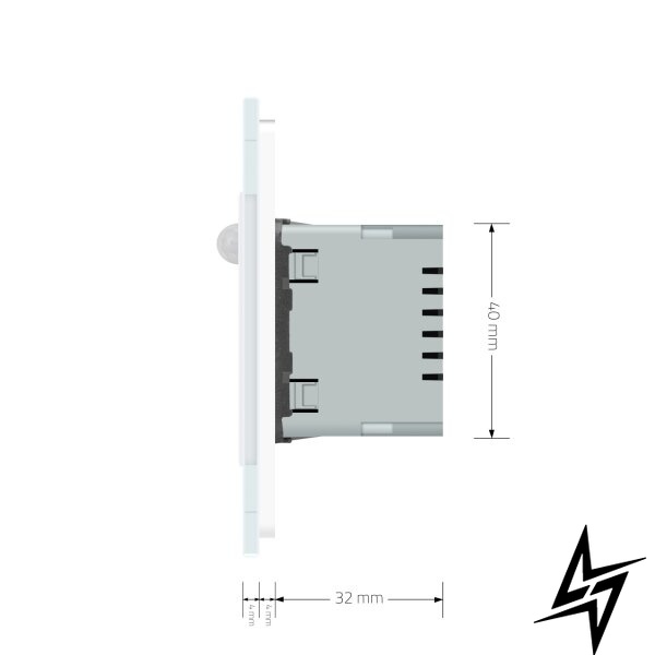 Светильник для лестниц подсветка пола с датчиком движения Livolo белый стекло (722800511) фото