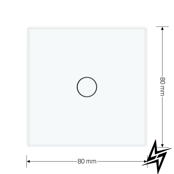 Розумний сенсорний прохідний/перехресний ZigBee вимикач 1 сенсор Livolo білий скло (VL-C7FC1SZ-2WP) фото