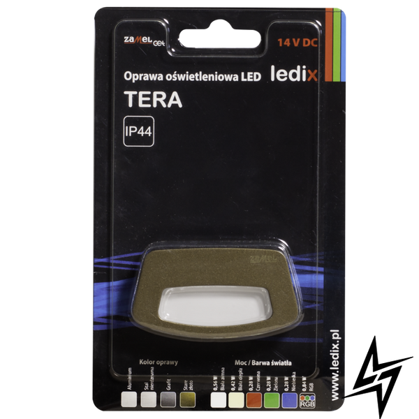 Настінний світильник Ledix Tera 03-111-41 накладний Старе золото 5900K 14V LED LED10311141 фото наживо, фото в дизайні інтер'єру
