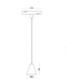 Світильник підвісний 5W 60&deg; Osram5050 350LM 3000К ALMG-M15 3K BK/GD ALMG-M15 3K BK/GD - зображення 2