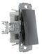 Перемикач 1 клавішний без рамки сталь Asfora, EPH0400162 Schneider Electric - зображення 2
