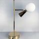 Настольная лампа с плафоном на два источника света LE25642 49см Золото/Графит YG 8006-2T фото в дизайне интерьера, фото в живую 2/5