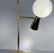 Настольная лампа с плафоном на два источника света LE25642 49см Золото/Графит YG 8006-2T фото в дизайне интерьера, фото в живую 5/5