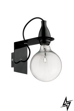 Бра настінна Ideal Lux 045214 Minimal Ap1 Nero фото