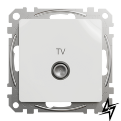 Розетка TV конечная Schneider Electric SDD111471 Sedna Design белый пластик фото