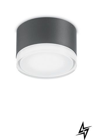 Точковий накладний світильник Ideal Lux 168111 Urano Pl1 Small Antracite фото