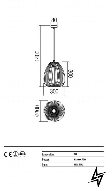 Підвісний світильник Redo 01-1425  фото наживо, фото в дизайні інтер'єру