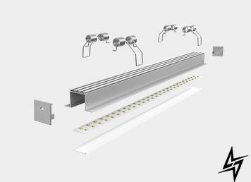 LED-профиль ALUMLED врезной с рассеивателем 2м LT46251_2 фото