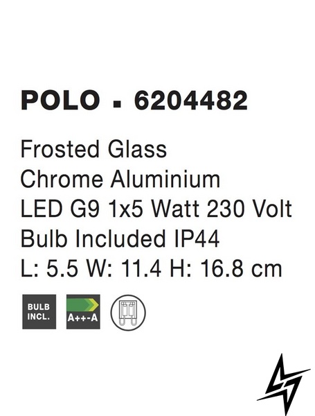 Настінний світильник бра Nova luce Polo 6204482  фото наживо, фото в дизайні інтер'єру