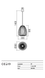 Подвесной светильник Redo 01-1425  фото в дизайне интерьера, фото в живую 2/2