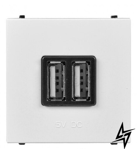 USB розетка Zenit N2285 BL 2М (білий) 2CLA228500N1101 ABB фото