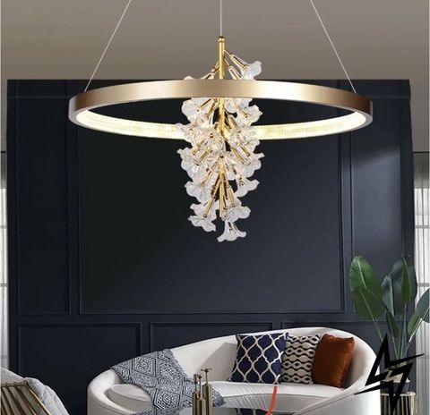LED люстра &Oslash;80 см латунна 26-11544 фото