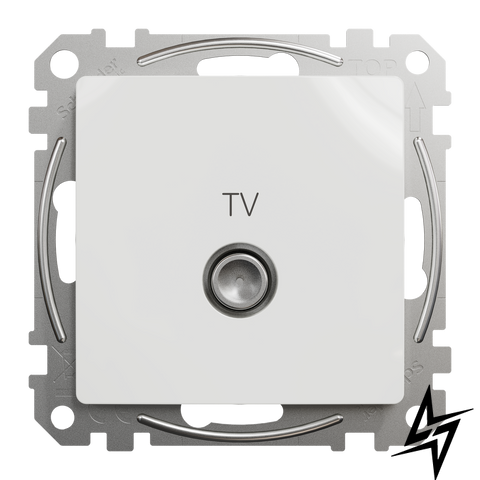 TV-розетка Schneider Electric SDD111471 Sedna Design, біла, глянцева, IP20 фото