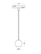 Світильник підвісний 5W 40&deg; Osram5050 350LM 3000К ALMG-M17 3K BK/GD ALMG-M17 3K BK/GD - зображення 2