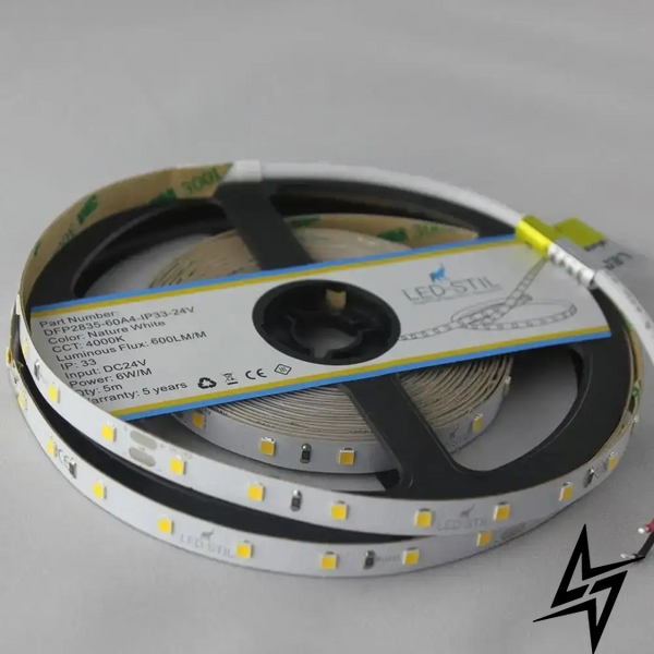 LED стрічка LED-STIL 4000K, 6 W, 2835, 60 шт, IP33, 24V, 600LM фото