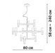 Люстра Friendlylight Crown FL5052 чорна 12&times;G4 FL5052 - зображення 4
