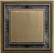 1754-0-4595 Рамка Dynasty Латунь античная, черная роспись 1-постовая 2CKA001754A4595 ABB фото 2/2