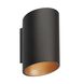 Настенный светильник Zumaline 50603-BKGD-N Slice Wl  фото в дизайне интерьера, фото в живую 1/2