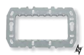 N2474.9 Супорт сталевий для рамок італійського стандарту, на 4 модуля, без монтажних лапок, 2CLA247490N1001 ABB фото