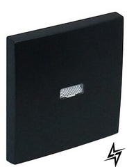 Клавиша одноклавишного выключателя с подсветкой Logus 90602 TPM черная матовая Efapel фото
