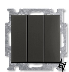 Трехкнопочный выключатель Basic 55 2CKA001012A2173 106/3/1 UC-95-507 (черный шато) 2CKA001012A2173 ABB фото