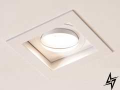 Современный точечный светильник Alumo D23-31641 Белый 136H-WH фото в живую, фото в дизайне интерьера