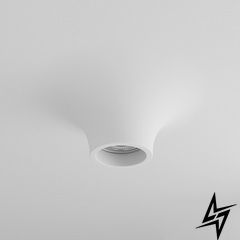 Гипсовый светильник встроенный круг 031 30386 CB 031 фото в живую, фото в дизайне интерьера