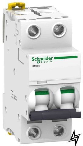 Автоматичний вимикач Schneider Electric A9F89240 Acti9, 2P, 40 А, C, 10 кА A9F89240 фото