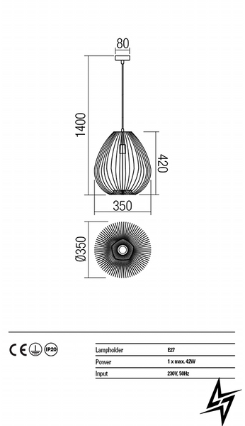 Подвесной светильник Redo 01-1426  фото в живую, фото в дизайне интерьера