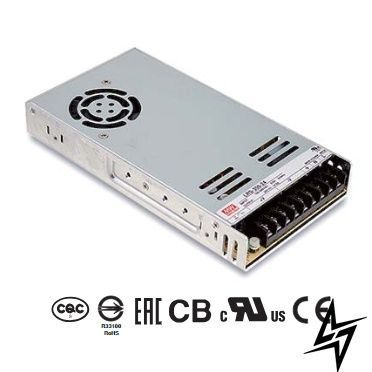 Блок живлення Mean Well 348W DC12V IP20 LRS-350-12 фото