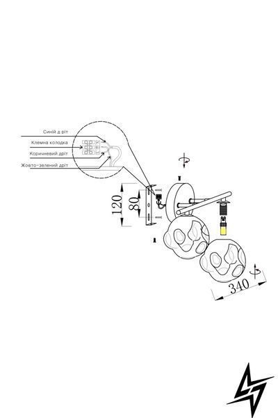 Настенное бра Laguna Lighting 28661-02 черное 2&times;G9 28661-02 фото