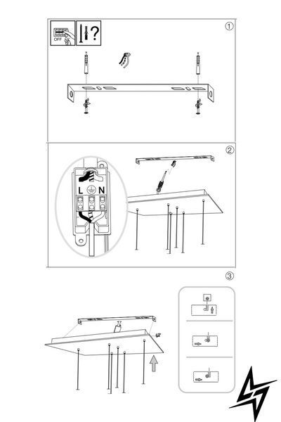 Люстра подвесная Ideal Lux 253589 Frame Sp Rettangolo Bianco фото