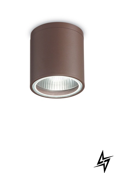 Настенный фасадный уличный светильник Ideal Lux Gun Pl1 Coffee 163666 13144 фото в живую, фото в дизайне интерьера