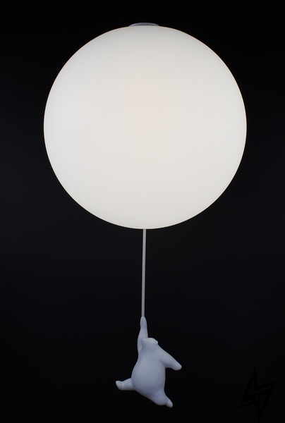 Стельова люстра на 1 лампочку L23-37001 Білий SGJ10-350 фото наживо, фото в дизайні інтер'єру
