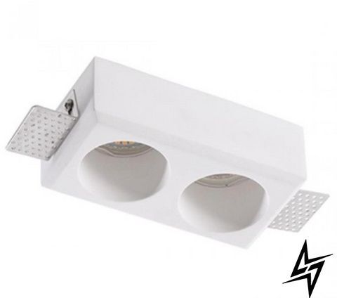 Точковий вбудований світильник Kloodi KD-GIPS SQ80x147 H50 білий 2&times;GU10 KD-GIPS SQ80x147 H50 фото