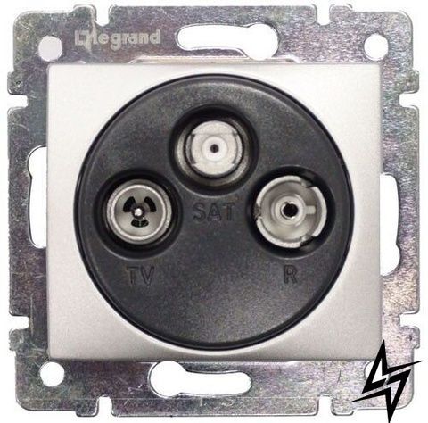 TV-розетка Legrand 770136 Valena Classic, алюминий фото