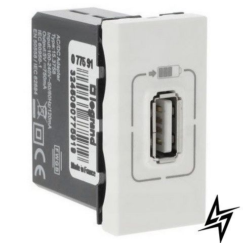077591 Mosaic Розетка USB для зарядки 77591 Legrand фото
