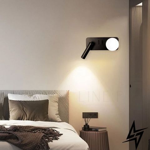 Настенное LED бра с выключателем 27&times;14 см черное 26-6127 фото