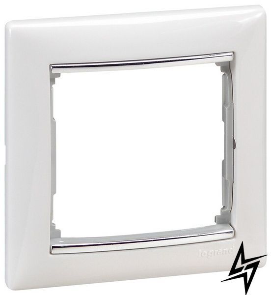 1-постова рамка Legrand 770491 Valena Classic, пластик, біла, глянцева фото
