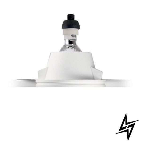 Гипсовый светильник точечный врезной 139029 Samba Fi1 Square Big Ideal Lux  фото в живую, фото в дизайне интерьера