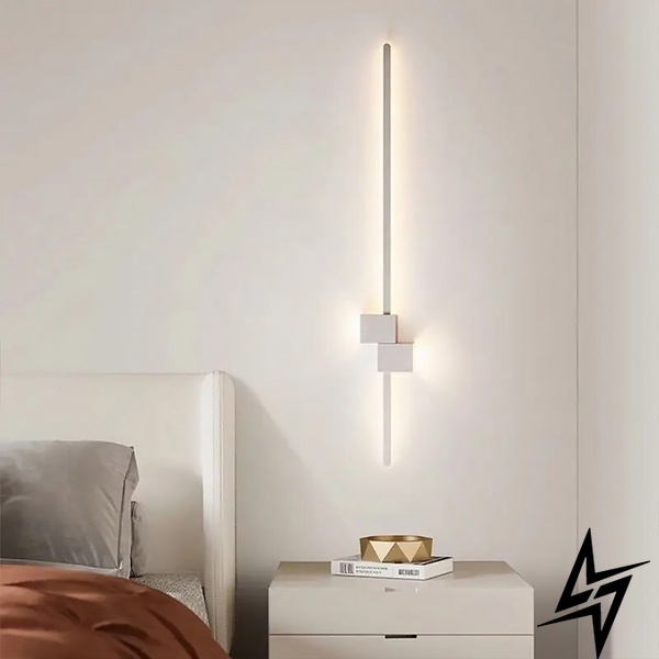 Настенный белый светильник Сomfort в 3-х размерах LE29879 LED 9W 4000K 15x100см Белый WM 23 WT фото в живую, фото в дизайне интерьера