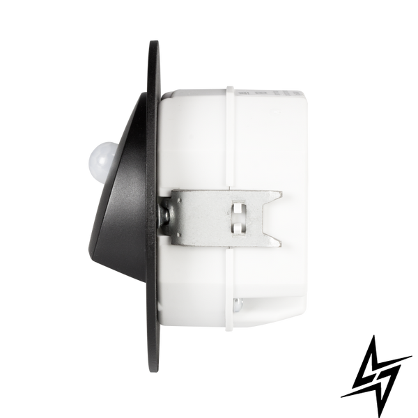 Настенный светильник Ledix Rubi с рамкой 09-212-62 врезной Черный 3100K 14V с датчиком ЛЕД LED10921262 фото в живую, фото в дизайне интерьера