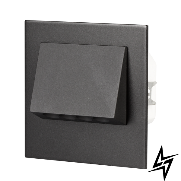 Настенный светильник Ledix Navi с рамкой 11-225-66 врезной Черный RGB с радиоконтроллером RGB ЛЕД LED11122566 фото в живую, фото в дизайне интерьера