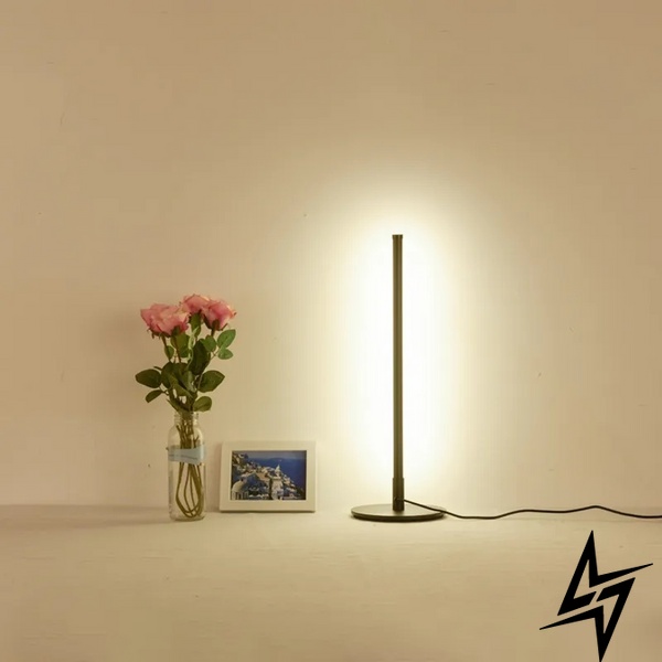Настольная лампа LED L23-37651 Черный TJ014-460-bk-k фото в живую, фото в дизайне интерьера