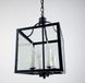 Подвесной светильник в классическом стиле на 4 лампы LE25394 4xE14 26x40см Черный/Прозрачный D 139/4 фото в дизайне интерьера, фото в живую 3/8