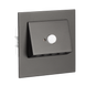 Настенный светильник Ledix Navi с рамкой 11-212-62 врезной Черный 3100K 14V с датчиком ЛЕД LED11121262 фото в дизайне интерьера, фото в живую 3/4
