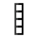 4-постовая рамка JUNG AC584SW A Creation, черная глянцевая AC584SW - изображение 2