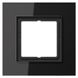 LSP981GLSW Рамка LS Plus Черное стекло 1-постовая Jung фото 1/2