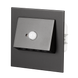 Настенный светильник Ledix Navi с рамкой 11-212-62 врезной Черный 3100K 14V с датчиком ЛЕД LED11121262 фото в дизайне интерьера, фото в живую 2/4
